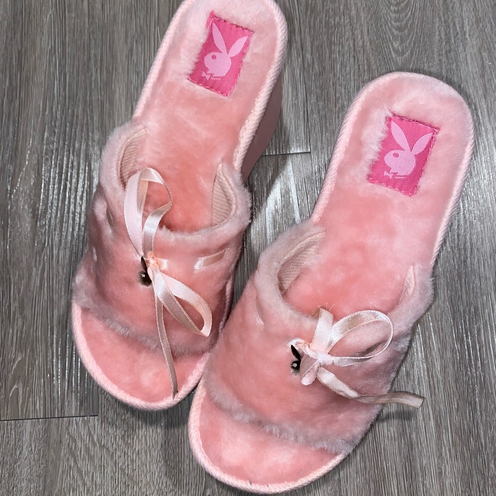Pink playboy shoes